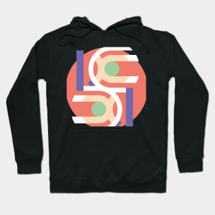 Cute Abstract geometric pastels pink Hoodie